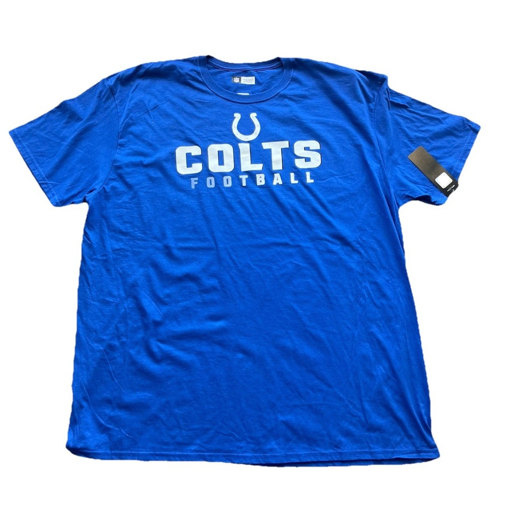 Indianapolis Colts‎ NFL Team Apparel Blue T Shirt Big Men's Size 3XL NWT